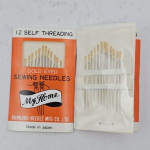 日本制 盲眼针 免穿线针 Bankoku Self Threading Needle Japan (12 Needle) Easy Threading Needle Made in Japan