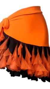 Rok Lilit Rumbai Ruffle untuk Belly Dance & Line Dance