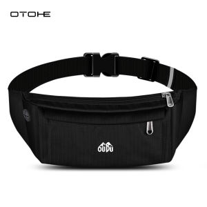 OTOHE Men Women Waist Bag Chest Bag Fashion Fitness Bag Ultra Light Crossbody Bag Sports Bag Breathable Waterproof Large Capacity Street Bag Casual Bag Travel Bag Phone Pouch
