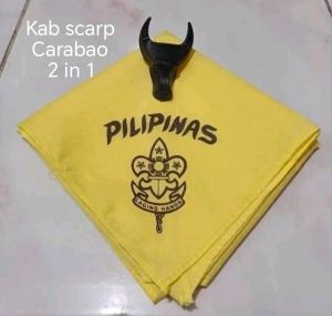 2 in 1 SCARF BSP SCARF SENIOR SCARF KAB SCARF KIDS SCARF 2 in 1 W/ CARABAO FOR BOYS SCOUTING UNIFORM