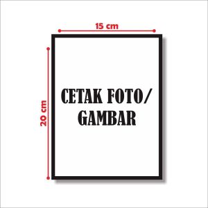 Cetak foto 10r jernih sudah di bingkai papan mdf
