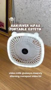 HAN RIVER KIPAS PORTABLE WITH LAMPU LED | HRFS01WT