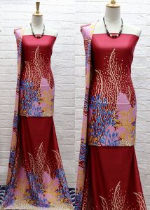 Batik Humaima(Royal Silk Exclusive)B/45 (Chukup 4 Mtr)Open Mtr Seragam