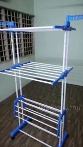 3 Tier Foldable Clothes Hanging Rack Drying Rack Penyidai Baju Rak Pakaian Clothes Rack Underwear Socks Laundry Baby Clothes Hanger