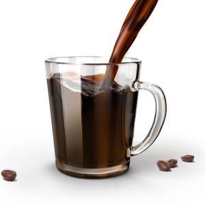 Crystal Clear Glass Coffee and Tea Mug 250ml 1pc