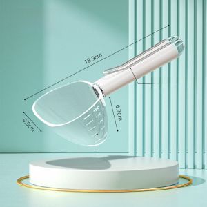 Stainless Steel Pet Food Spoon Long Handle Weighing Cat Dog Food Scoop Seal Special Tool Pet Grain God Tool