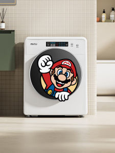 Cartoon Refurbished Washing Machine Sticker Waterproof Self Adhesive Furniture Decorative Wall Decal Kitchen Cabinet Paster