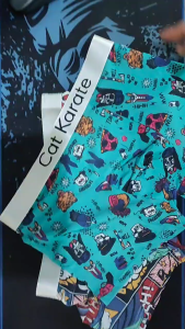 BX033 Celana Dalam cowok model Boxer motif cute komik & urbane size besar jumbo L XL 2XL 3XL 4XL CD pria segiempat Men underwear Pant Premium bahan Ice silk adem