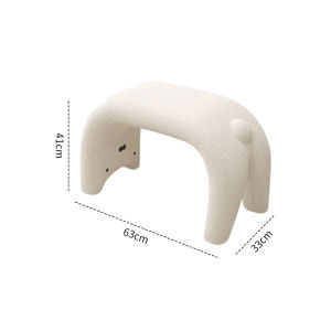 ZHENTAIYUAN | Modern Simple Sheep Fleece Multipurpose Stool