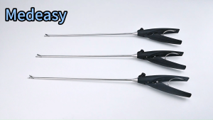 laparoscopic plastic Auto Lock Handle handle needle holder about straight jaw
