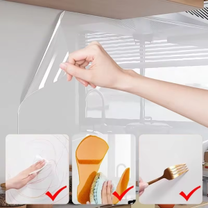 Transparent Wallpaper Kitchen Electrostatic Adsorption Protective Film Oil Proof Wall Sticker Decorative Film Wall Papers Home