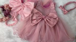 LZH | Baby Christmas Costume Christening Princess Dress For Baby Girls Wedding Kids Infant 1st Birthday Party Dress Newborn Clothes