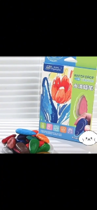 Easy Grip Water Drop Shape Crayons Set 12/24Colors Safe Non-Toxic Washable Plastic Crayons for Kids