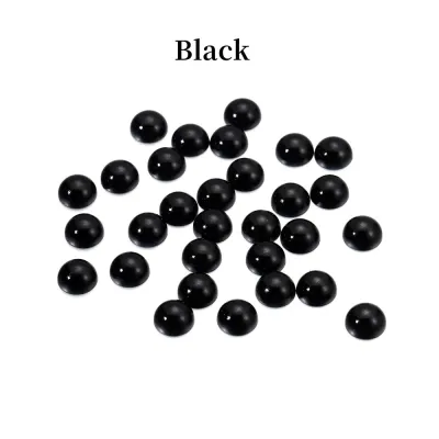 2/3/4/5/6/8/10/12/14 MM Acrylic Beads Pearl Imitation Half Round Flatback Red Black Pink Bead For Jewelry Making DIY Accessories