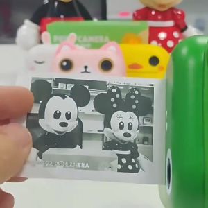 M2 Printing Camera Kids Camera Childrens Cartoon High Definition Dual Camera Shooting Photo Video Built In Puzzle Game Instant Camera Printer 儿童相机 打印相机