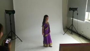 Bollywood Princess Costume for Kids – Purple Saree Outfit for Cultural Dress-Up & Party