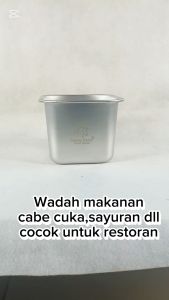 Kotak Makanan Stainless Stel Non Magnetik Anti Karat 12cm 14cm dan 16cm Bahan TEBAL