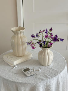 Bình Hoa Gốm Sứ Trắng Kiểu Pháp Bàn Trang Trí Phòng Khách Bàn Trang Trí Hoa Tươi Bể Nước Bàn Trang Trí Hoa Bể Nước