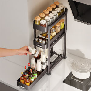 Slim-space Pull-out Spice Organizer