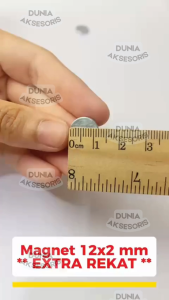 Asesoris Tas MAGNET NEODYMIUM TANEM 12 x 2 mm ** EXTRA REKAT ** (KECIL & KUAT) - SERBA GUNA (IMPORT)