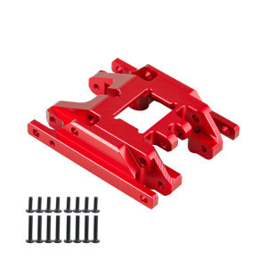 BDX RC Aluminum Alloy Skid Plate Transmission Mount Gearbox Base Center Frame Brace Hops Up for TRX4M 1/18 RC Crawler Car Parts