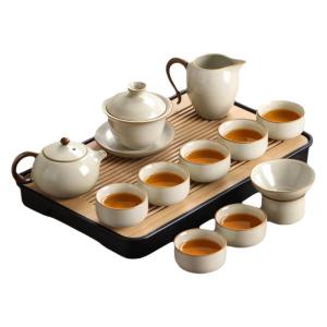 SHANGYANFANG | New Home Tea Set with Ceramic Covered Bowl Teapot and Cups