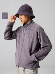 Outdoor Hiking Fleece Anti-Bacterial Insulating Mid Layer Mens Jacket