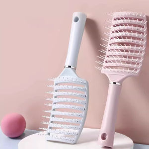 Large Curved Comb for Long Hair Volume Boosting Styling Tool Lady Special High Hairline Air Cushion Brush for Curly Hair