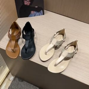 [Chính hãng XiangLV] Giày sandal chiến binh BOHO quai dây thổ cẩm dây kéo sau fullbox cao cấp N40