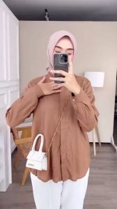 KEMEJA WANITA RAYON PREMIUM