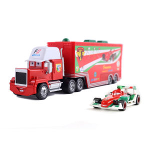 Takara Tomy | Pixar Cars Mack Truck Cruze Ramirez 51 Dinoco 42 Racing Toy 1:55 Die Casting Car Model Container Trucks Childrens Gifts