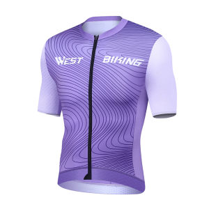 West Biking | WEST BIKING Cycling Jersey Breathable High Elastic Bib Tops for Bicycle Motorcycle Outdoor Sports Hiking Short Shirt Equipment