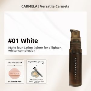 CARMELA | Color Correcting Foundation For Deep Skin Wheat Tone White Green Purple