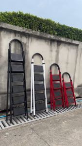 บันไดเหล็กพับได้ 3/4/5/6ขั้น รับน้ำหนัก80-100kg บันไดพับได้ บันไดอเนกประสงค์ บันไดเปลี่ยนหลอดไฟ บรรไดชั้นหนังสือ stepladder บันไดเหล็ก 3 ขั้น - Lazada