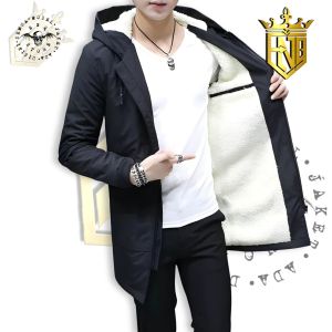 Jubah jaket pria panjang / Jaket musim dingin hangat // jaket bulu
