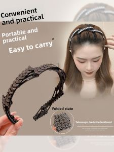 NING ZHOU | Crystal Wheat Design High Top Pressure Hair Band
