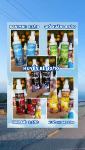 Xịt Thơm Quần Áo – Set 5 Chai 100ml – Xả Vải Khô Comfort Lưu Hương Lâu Khử Mùi & Làm Mềm Vải