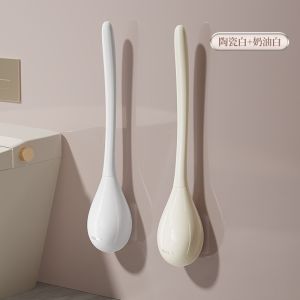 Bàn Chải Vệ Sinh Nhà Tắm Kiểu Nhật Dùng Trong Nhà Không Góc Chết Dụng Cụ Vệ Sinh Phòng Tắm Gắn Tường Vật Dụng Vệ Sinh Gia Đình Cần Thiết Chất Liệu Nhựa