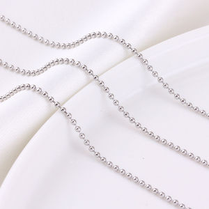 สแตนเลสไทเทเนียมเหล็ก Ball CHAIN สําหรับ DIY เครื่องประดับทําด้วยมือพวงกุญแจตุ๊กตาจี้อุปกรณ์เสริม