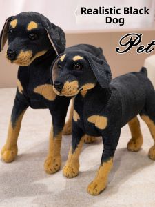 GUAIBUDIAN | Realistic Black Plush Dog Toy