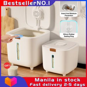 Bestseller Rice Storage Container Sealed Rice Dispenser 5KG Moisture-proof & Insect-Proof Rice Storage Box with Measuring Cup Cereal Storage Container