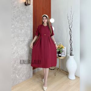Cantika Daster crinkle airflow Dress terbaru kekinian busui bumil Rinelfa galery
