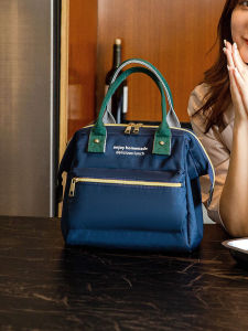 กระเป๋าใส่อาหารแบบถือได้ความจุขนาดใหญ่ ผ้าอ็อกซ์ฟอร์ด กระดาษทองแดงหนา กระเป๋าใส่อาหารสำหรับนักเรียนและผู้ที่ทำงานในออฟฟิศ