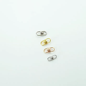 [10 Pcs] Ring Join 8 Putar Ring Putar Ring 8 Silver Anti Karat Connector Kait Kalung Gelang Ganci