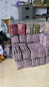 Baju Koko Pria Hadroh Kombinasi Motif Yordan Lengan Panjang Warna Putih M L XL XXL