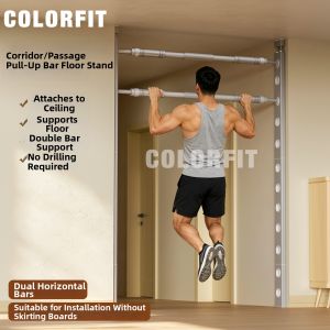 ColorFit | Doorway Pull Up Bar Indoor Fitness Frame Free-standing Wall Damage-free