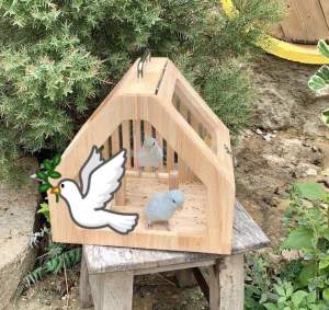 LP105 บ้านสัตว์เลี้ยง กรงนก พกพา คอนนก สไตล์มินิมอล สัตว์เลี้ยงขนาดเล็ก ชินชิลล่า กระรอก ชูการ์ นกแก้ว ฟอพัส ซันคอนัวร์