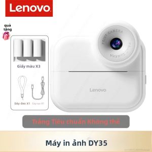 Lenovo | Máy Ảnh Kỹ Thuật Số Lenovo DY35 Dành Cho Trẻ Em Với Máy In Nhiệt Mini In Ảnh Tức Thì Máy Quay Video Cho Trẻ Em Tự Động Lấy Nét Thân Máy Bằng Nhựa