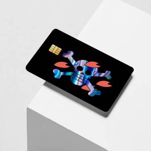 Adventure anime O-ONE P-PIECE Laser Reflective Card Skin Sticker For Debit Credit Card