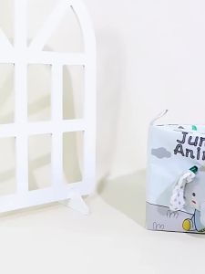 Soft Cloth Baby Book with Touch and Feel Pages - Cute Sensory Book for Babies 0-6 6-12 & 12-18 Months with Crinkle Newborn Gift